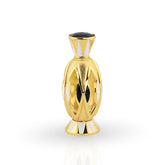Bint Hooran golden perfume oil bottle with geometric design